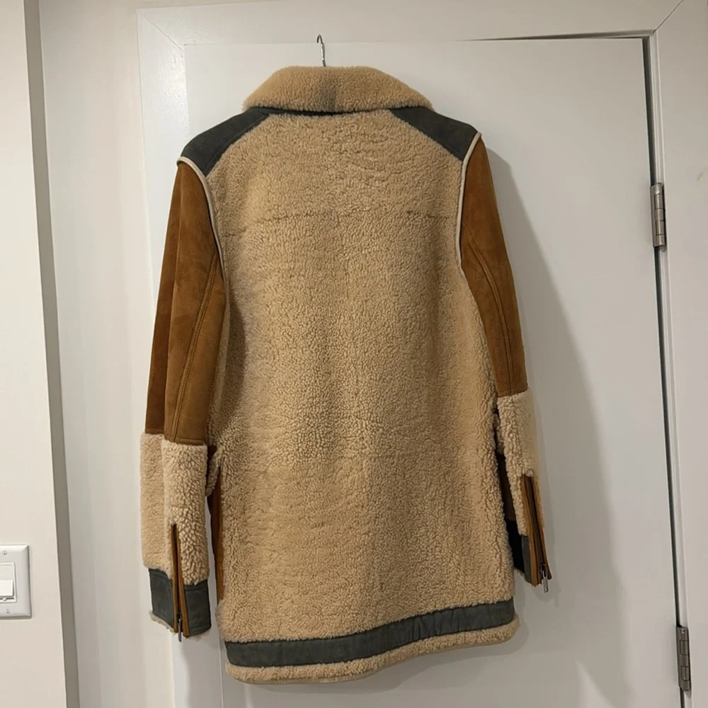 Shearling and Suede Scotch & Soda Coat Size Medium - Picture 2 of 6